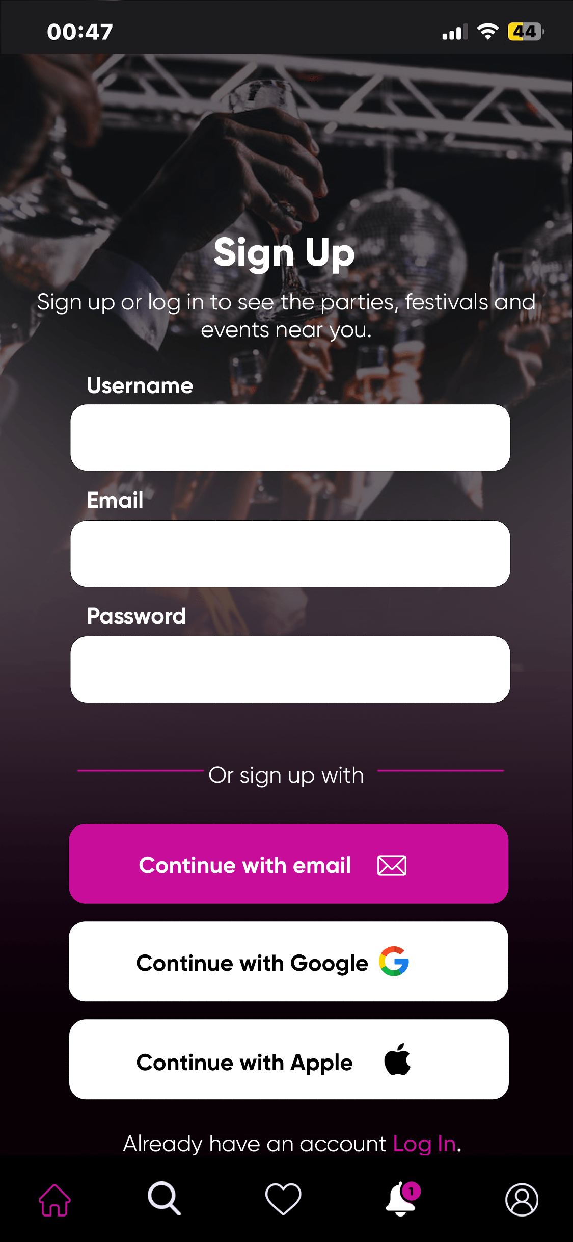 Sign Up